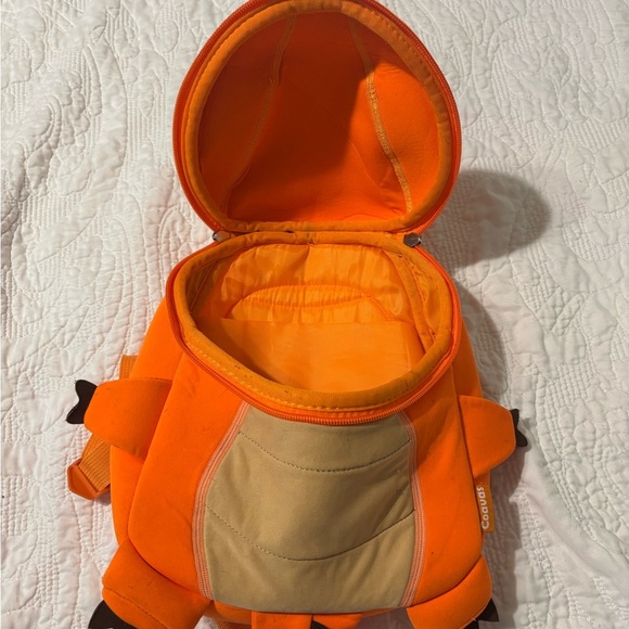 Canva Orange Dinosaur Kids backpack - Picture 3 of 6